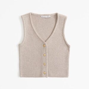 Abercrombie and Fitch Mara Button-Up Sweater Vest